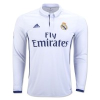 Футбольная футболка детская ФК Реал Мадрид Домашняя 2016 2017 L/S XL (рост 152 см)