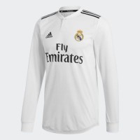Футбольная футболка детская ФК Реал Мадрид Домашняя 2018 2019 L/S 2XL (рост 164 см)