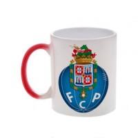 Красная кружка хамелеон с логотипом Порто